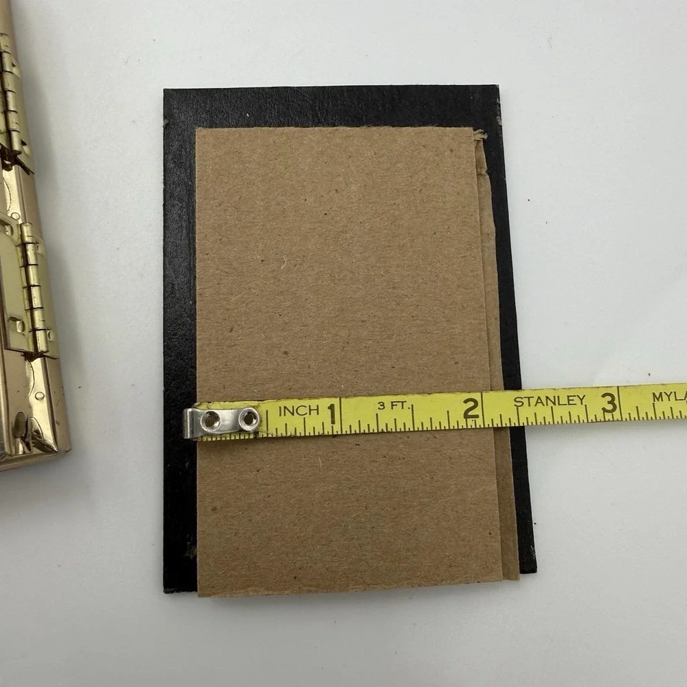 Lot 3 Vintage Gold Metal Picture Frame Ornate Bifold Wall Gallery Table Stand